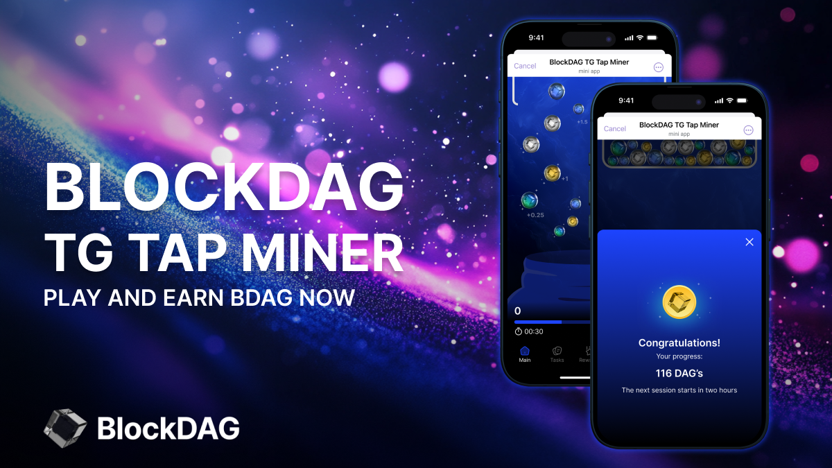 Gane criptomonedas: ingresos pasivos con la preventa de BDAG, X1 Miner y TG Tap Miner.