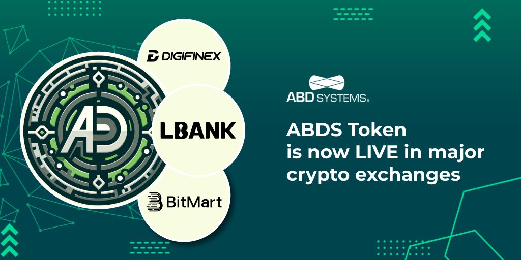 El token ABDS ya está disponible para su comercialización en tres importantes bolsas de criptomonedas