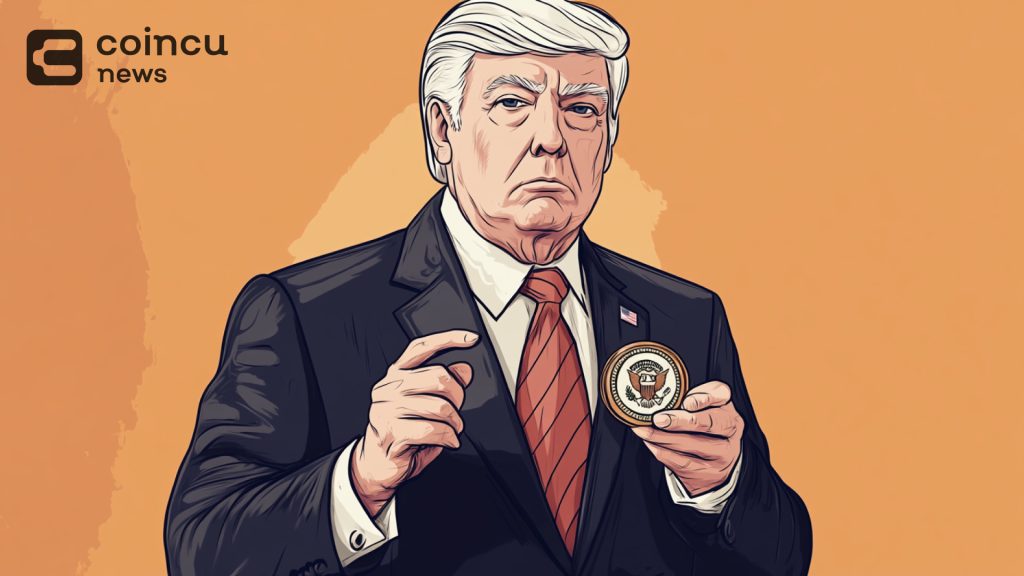 Se lanzan monedas oficiales de Trump diseñadas por el expresidente por $100