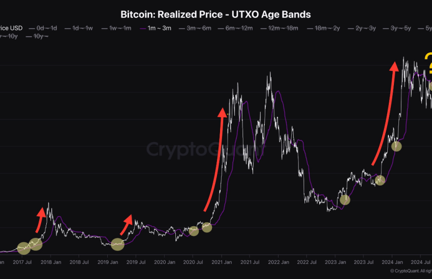 Bitcoin realized price metric.