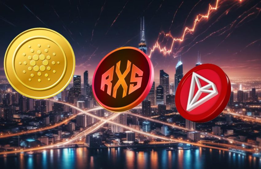 Tron (TRX) and Cardano (ADA) Struggle to Stay Afloat as Rexas Finance (RXS) Charges Ahead With CoinMarketCap Listing