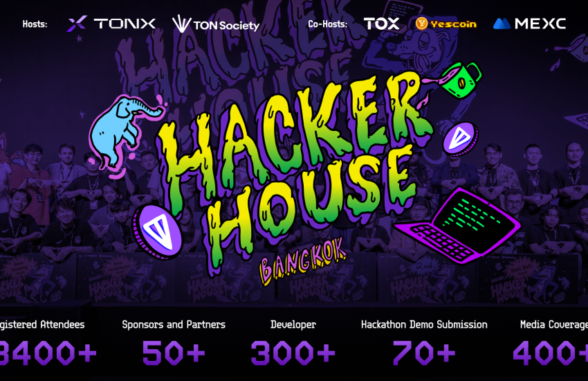 TON Hacker House Bangkok Draws 300+ Global Developers and 70+ Demo Submissions, Highlight the TON Ecosystem at Devcon Thailand, Powered by TONX