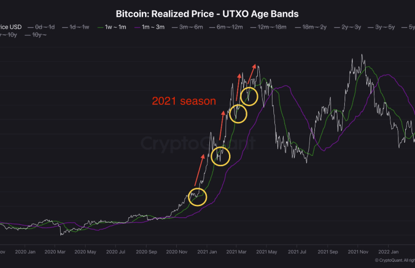 Bitcoin UTXO Age bands.