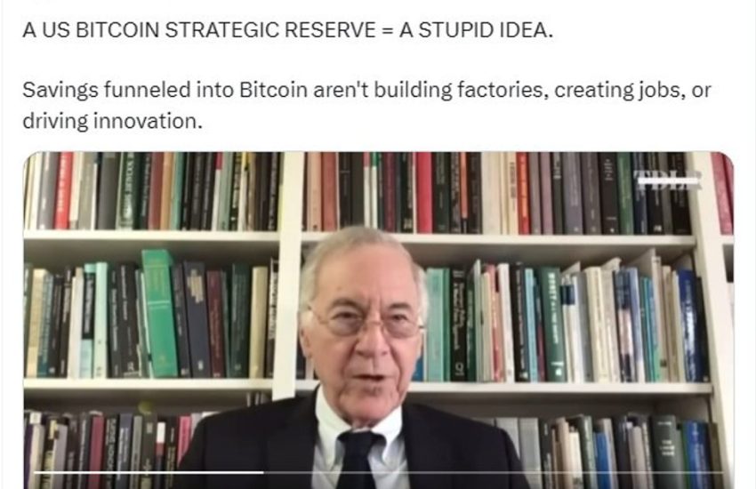 El profesor de Johns Hopkins dice que una reserva de Bitcoin en EE. UU. = "una idea estúpida"