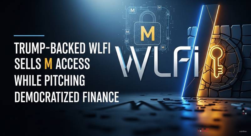 WLFI, respaldado por Trump, vende acceso por valor de 5.000 millones de dólares mientras lanza financiación demócrata