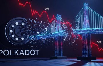 El corte del puente de Polkadot hace que el precio del DOT caiga después de mil millones de tokens