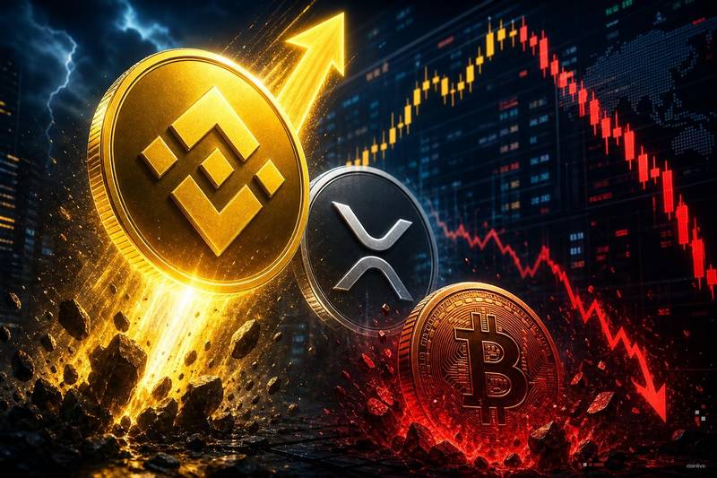 BNB se adelanta a XRP mientras Bitcoin cae por debajo de los $80,000