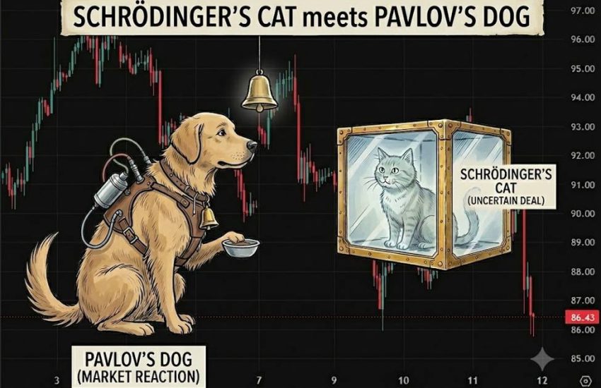 Los precios del petróleo caen tras el anuncio del "acuerdo" número 39 de Trump. El perro de Pavlov se encuentra con el gato de Shcrodinger.
